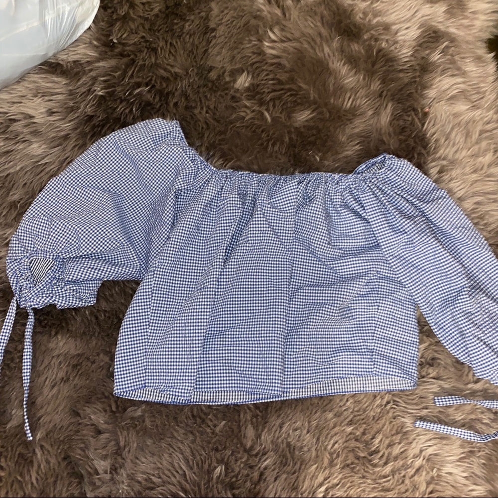Zara blue top